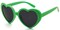 St. Patrick's Day Heart Sunglasses Irish Lucky Green Glasses for Women Men Non Polarized Oversized Trendy Love Shaped Shades Retro Lovely Fashion Cute Sun Glasses Leprechaun Costume Party Decorations